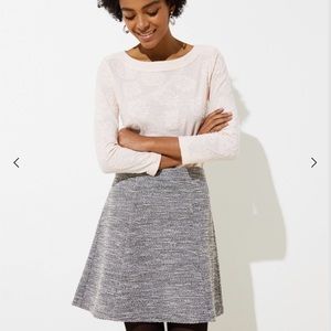 LOFT Textured Knit Flippy Skirt